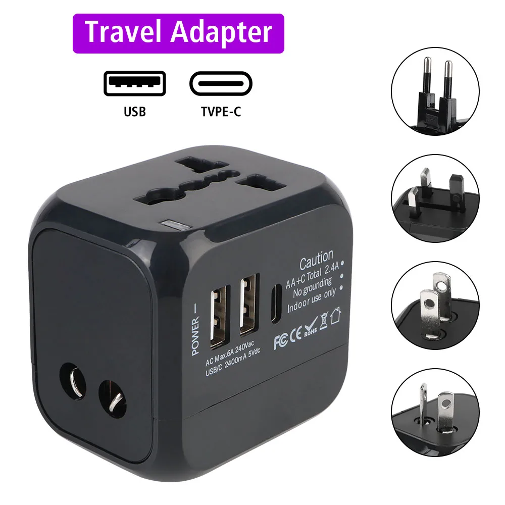 Travel Accessories Uk - 올인원 벽걸이형 여행용 충전 어댑터 -