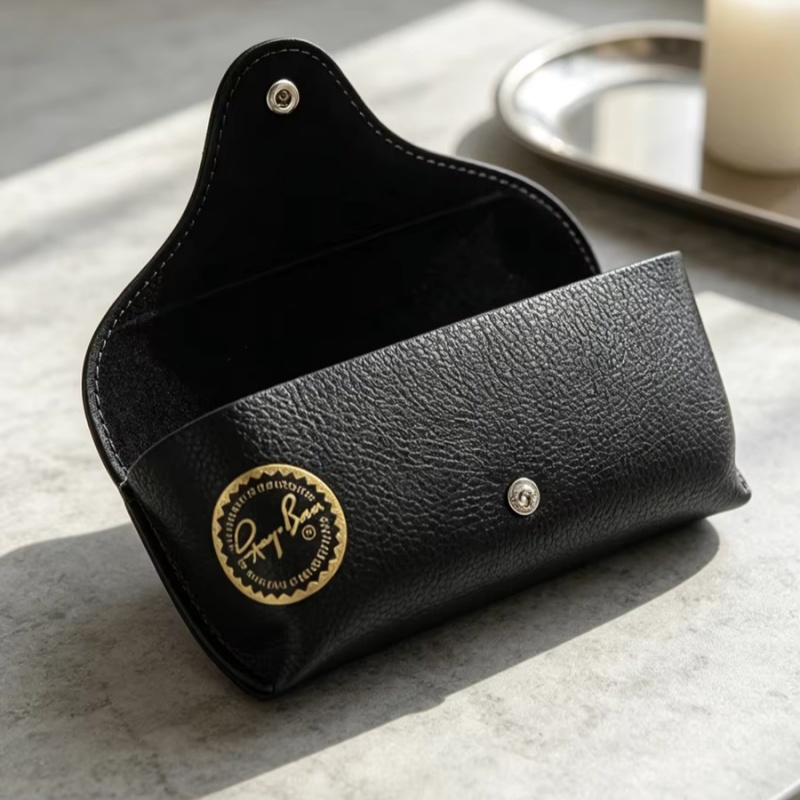 Travel Accessories Pouch For Women - 레이밴 가죽 선글라스 케이스 휴대용 스냅