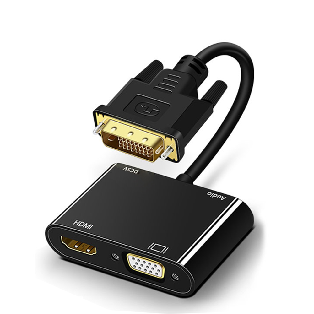 Travel Accessories Uk - 1080P DVI-VGA HDMI 분배기 변환기 듀얼