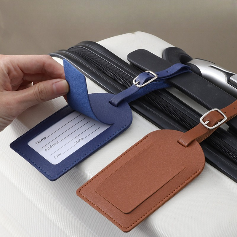 여성 남성 수하물 태그 PU 가죽 여행용품 여행 가방  - Travel Accessories Sale 리뷰 및 가격