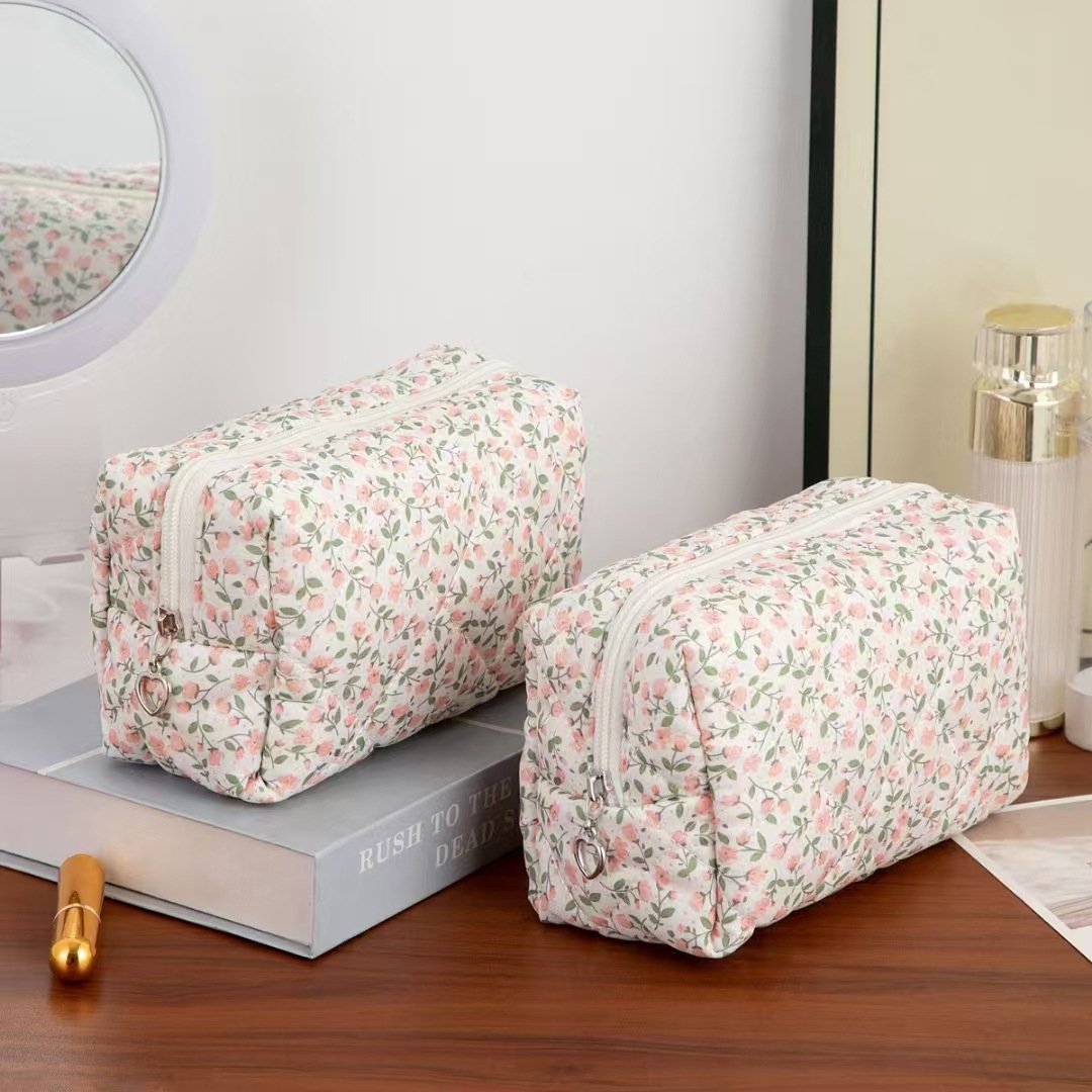 스토리지 주최자 꽃 여성 메이크업 가방 꽃 인쇄 화장품 - Travel Accessories Pouch For Women 리뷰 및 가격