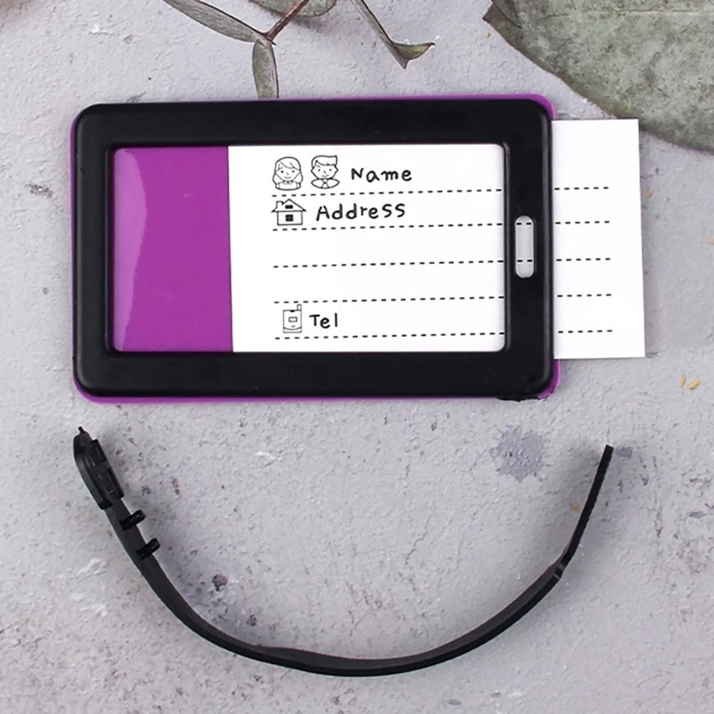 실리콘 접착제 가방 ID 주소 홀더 수하물 탑승 태그  - Travel Accessories Name 리뷰 및 가격