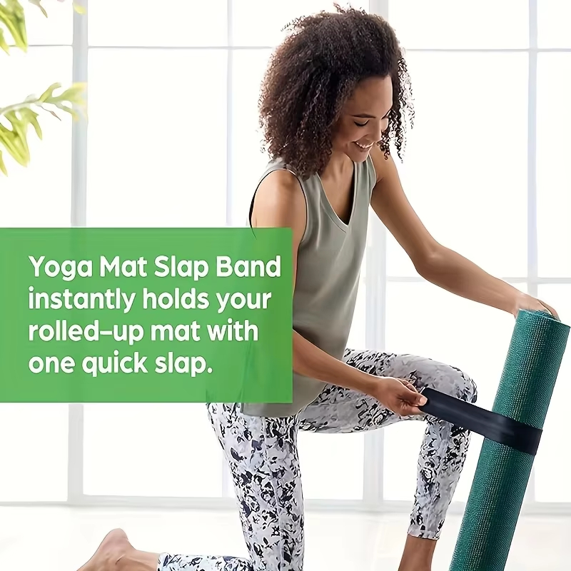 요가 매트 슬랩 밴드 원프레스 스냅온 고정 요가 매트  - Travel Yoga Accessories 리뷰 및 가격