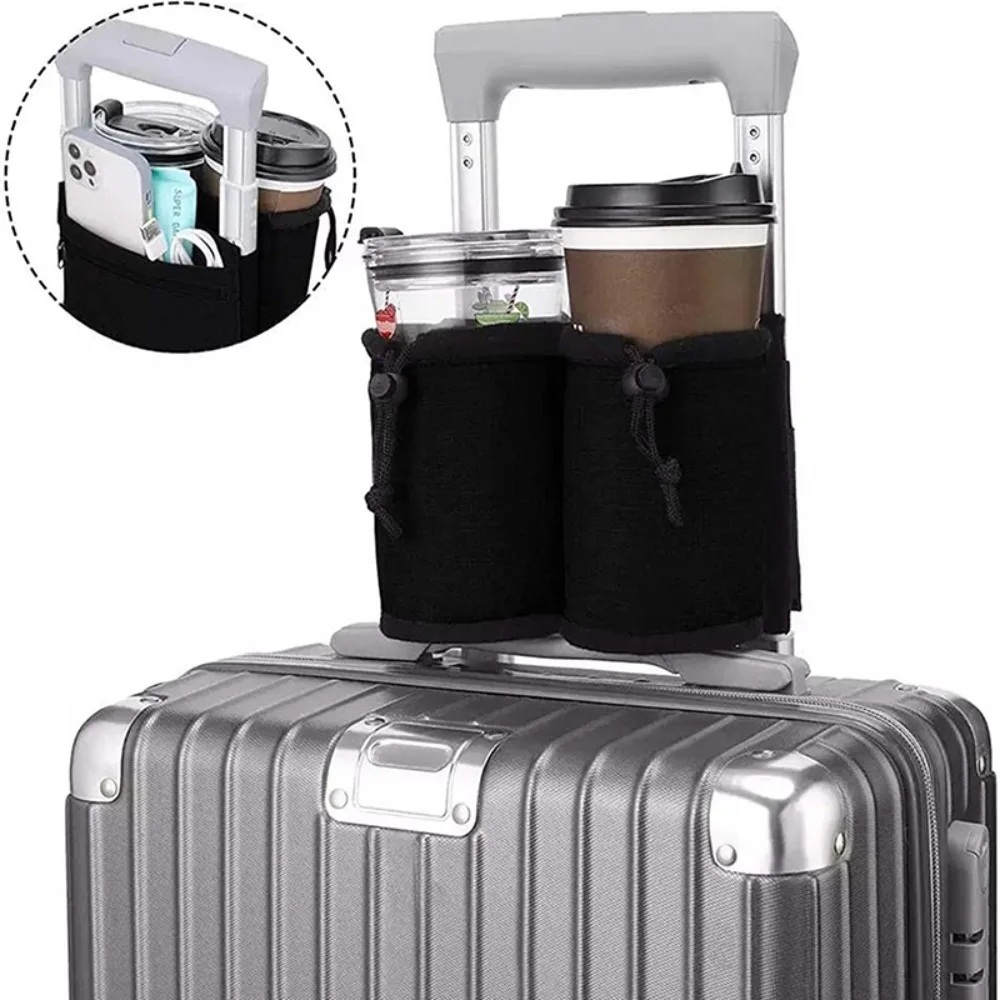 새로운 러기지 핸들 물병 홀더 가방, 듀얼 컵 보관 파 - Travel Accessories Sale 리뷰 및 가격