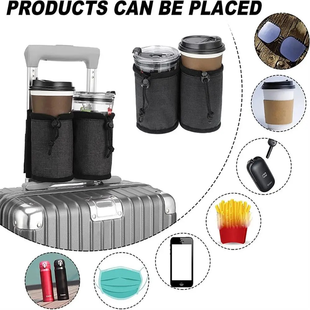 새로운 러기지 핸들 물병 홀더 가방, 듀얼 컵 보관 파 - Travel Accessories Sale 리뷰 및 가격