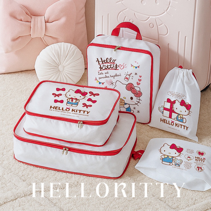 헬로 키티 보관 가방 귀여운 만화 여행 가방 포장 가방 - Travel Accessories Japan 리뷰 및 가격