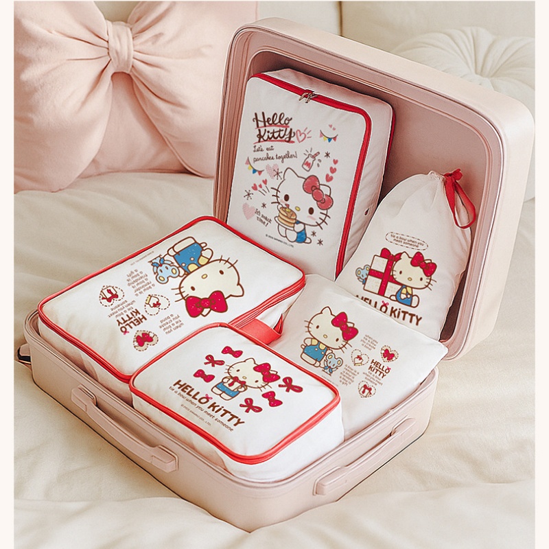 헬로 키티 보관 가방 귀여운 만화 여행 가방 포장 가방 - Travel Accessories Japan 리뷰 및 가격