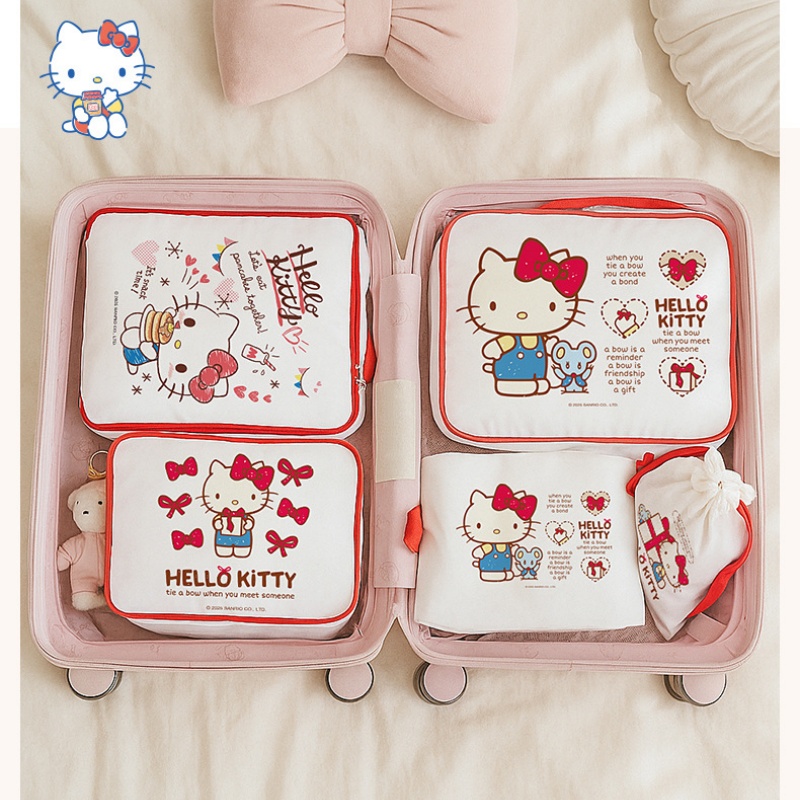 헬로 키티 보관 가방 귀여운 만화 여행 가방 포장 가방 - Travel Accessories Japan 리뷰 및 가격