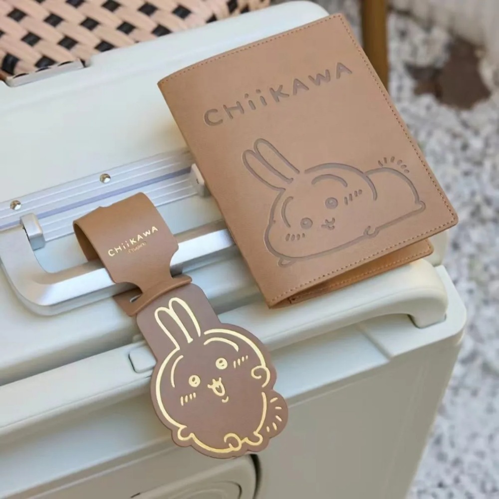 귀여운 가죽 수하물 태그 금박 스탬프 귀여운 치이카와  - Travel Accessories Japan 리뷰 및 가격
