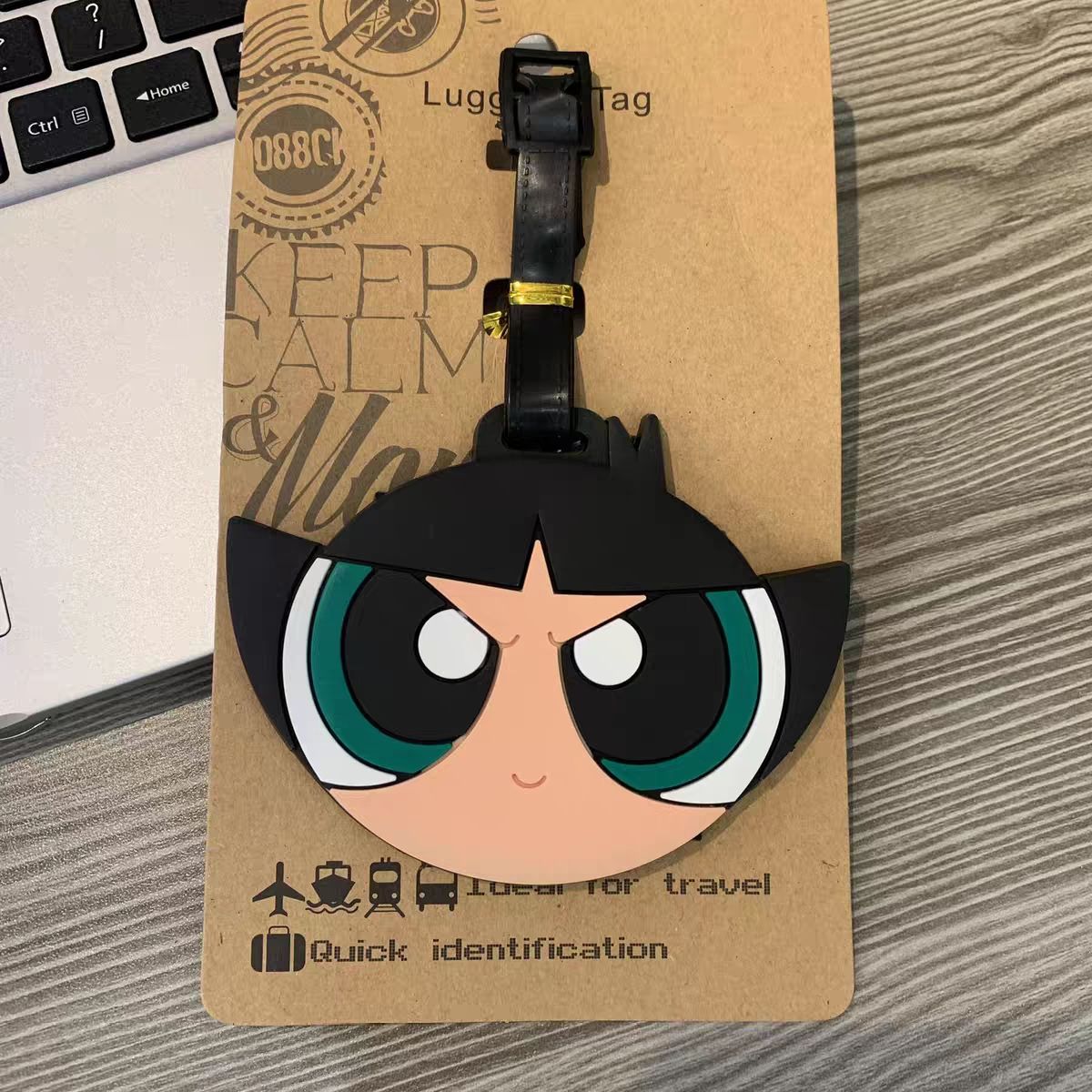 파워퍼프걸즈 가방 펜던트 귀여운 만화 캐릭터 수하물 태 - Travel Accessories Sale 리뷰 및 가격