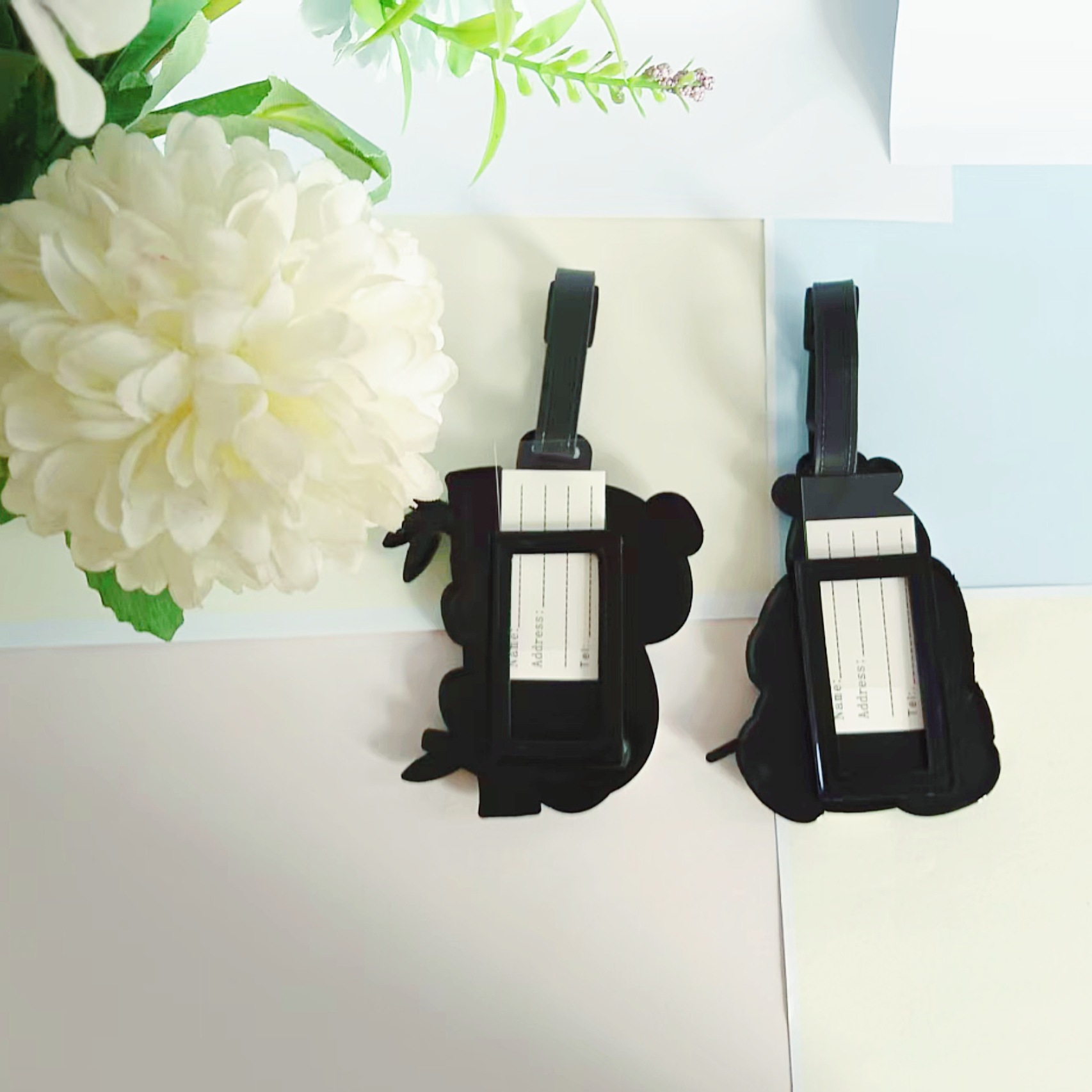 여행용품 만화 PVC 팬더 러기지 태그 여행 탑승권 수 - Travel Accessories Name 리뷰 및 가격