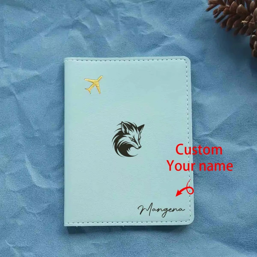 맞춤형 이름이 새겨진 여권 커버, 고급 가죽 스타일 여 - Travel Accessories Name 리뷰 및 가격