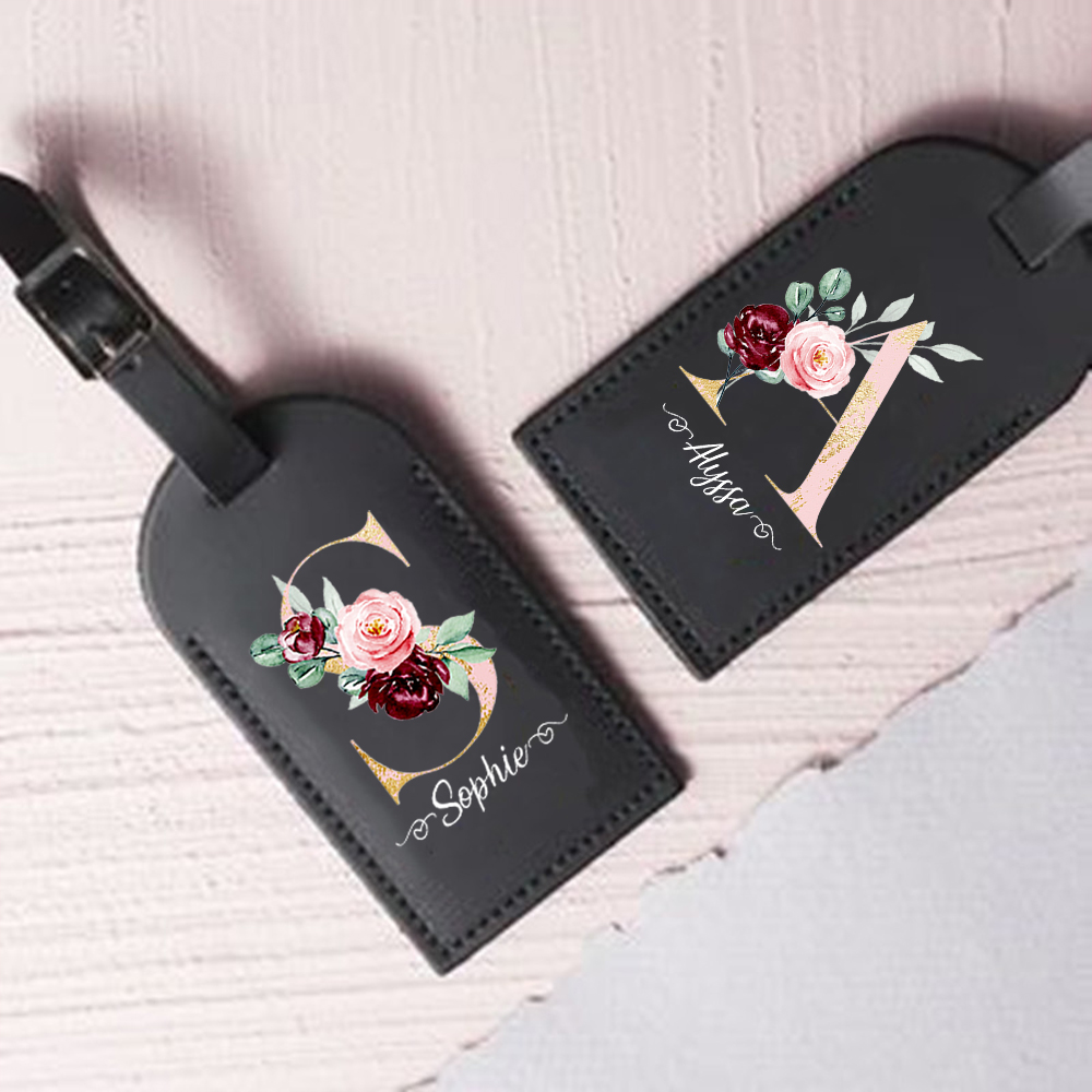 이름이 있는 맞춤형 레터 가죽 수하물 태그, 여행 가방 - Travel Accessories Name 리뷰 및 가격
