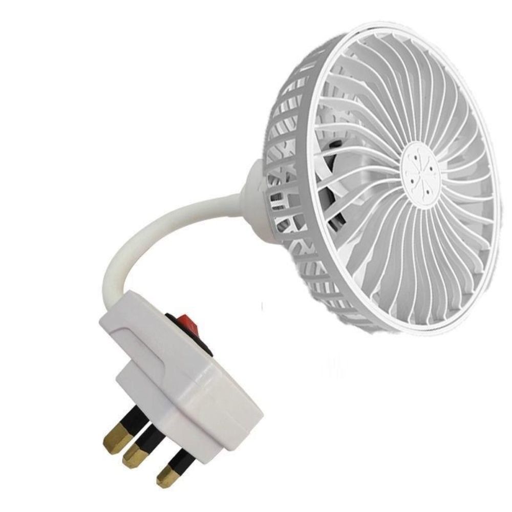 360도 회전 가능한 소켓 팬, 안전 커버 포함, 저소 - Travel Accessories Uk 리뷰 및 가격