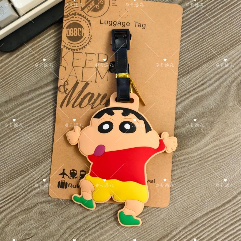크레용신짱 만화 애니메이션 캐릭터 패션 러기지 태그 귀 - Travel Accessories Japan 리뷰 및 가격