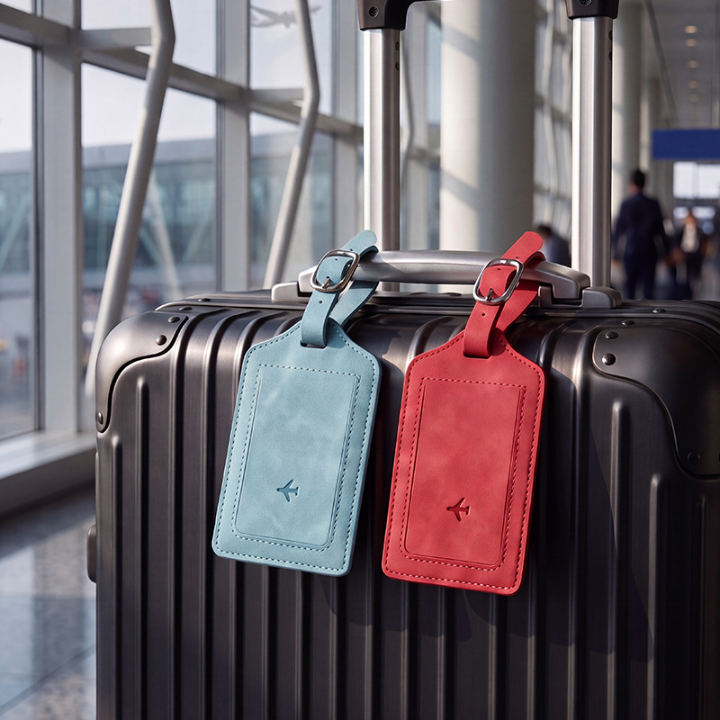 1개 PU 가죽 러기지 태그 여성 남성 여행 액세서리  - Travel Accessories Name 리뷰 및 가격