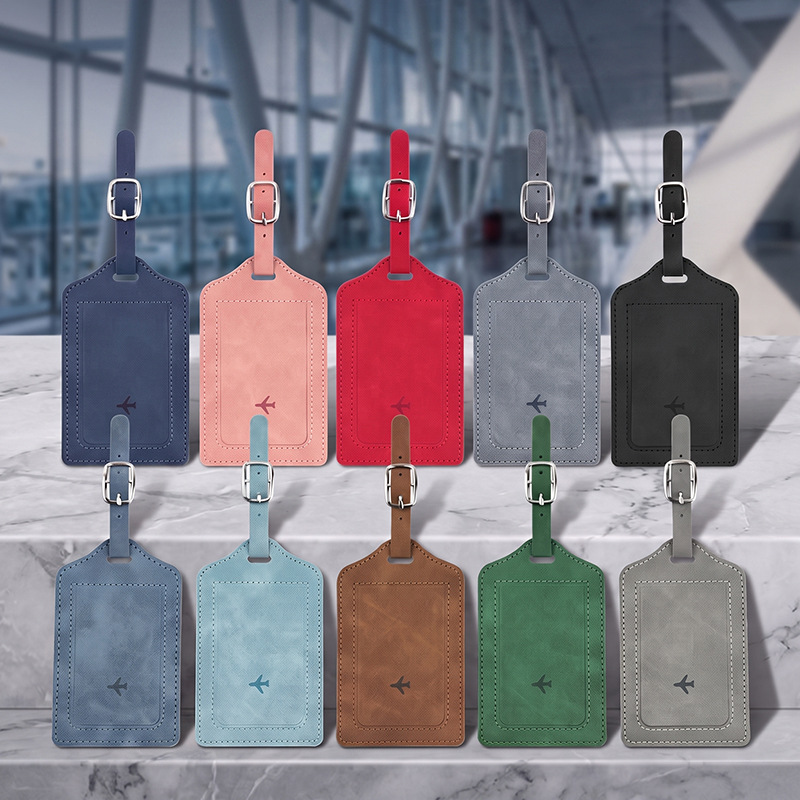 1개 PU 가죽 러기지 태그 여성 남성 여행 액세서리  - Travel Accessories Name 리뷰 및 가격