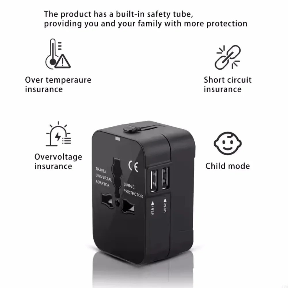 올인원 유니버설 국제 플러그 어댑터 2 USB 포트 1 - Travel Accessories Uk 리뷰 및 가격