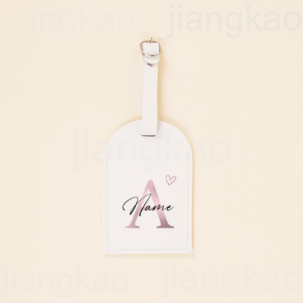 개인화 된 PU 수하물 태그 이름이있는 심장 편지 가방 - Travel Accessories Sale 리뷰 및 가격