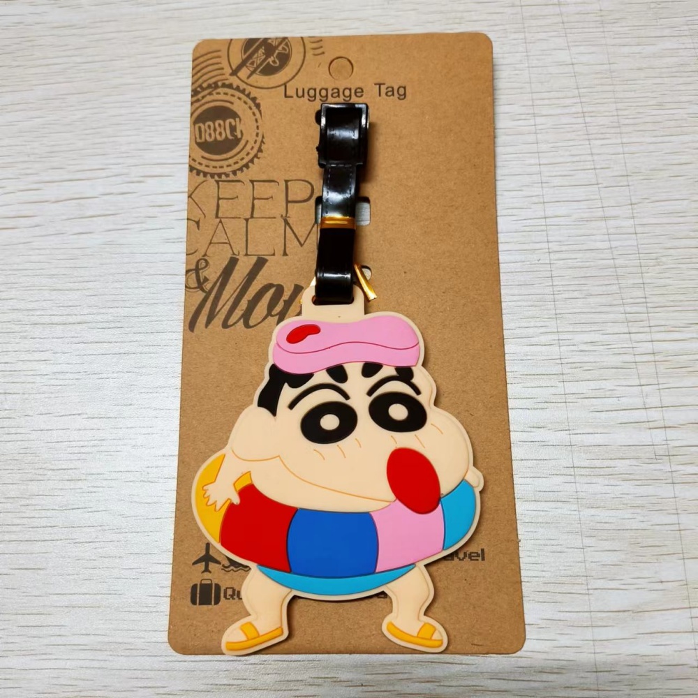 핫 크레용 신짱 수하물 태그 PVC 여행 가방 태그 소 - Travel Accessories Japan 리뷰 및 가격