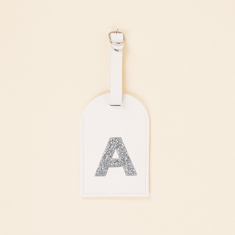 A-Z 모조 다이아몬드 모노그램 가죽 수하물 태그, 여 - Travel Accessories Name 리뷰 및 가격