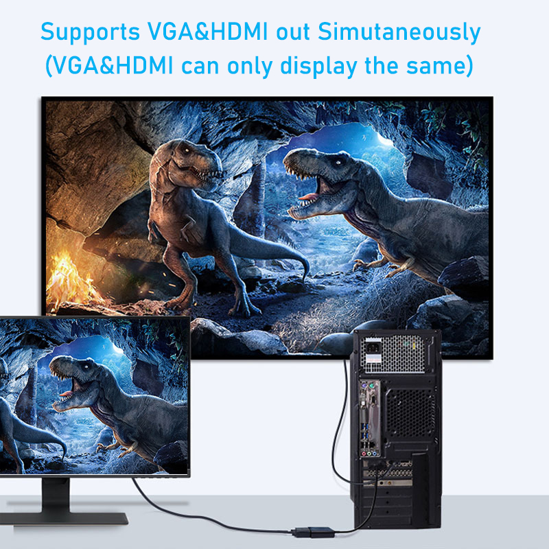 1080P DVI-VGA HDMI 분배기 변환기 듀얼  - Travel Accessories Uk 리뷰 및 가격