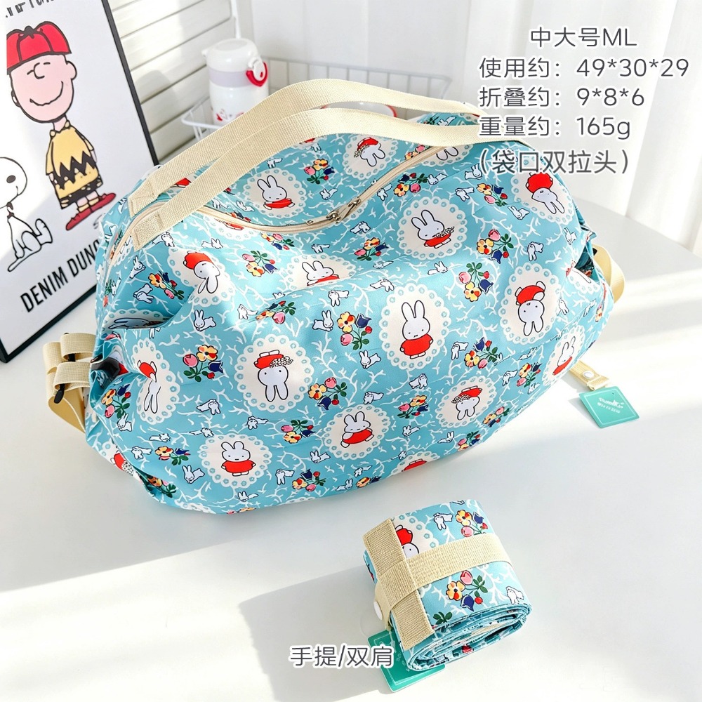 귀여운 접이식 친환경 가방 만화 대용량 쇼핑 파우치 일 - Travel Accessories Japan 리뷰 및 가격